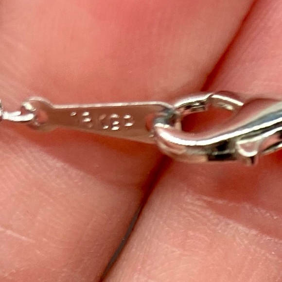 Crystal Necklace and Earring Set silver tone metal 18kgp 🎁📦 - Picture 4 of 7